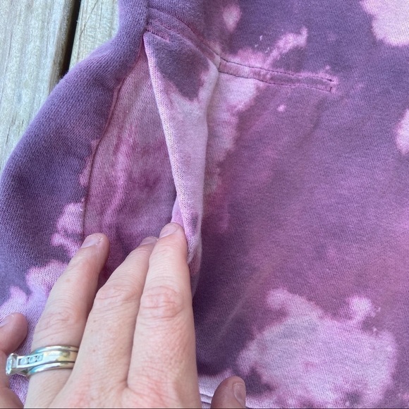 Under Armour purple bleach dyed hoodie Small - Picture 3 of 9